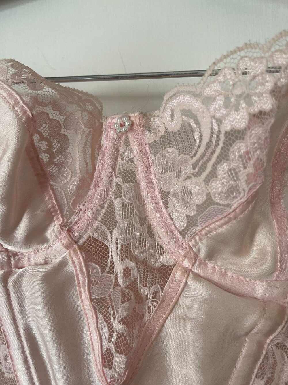 Christian Dior Vintage 80s Baby pink Bustier/ Corset - Picture 2 of 5